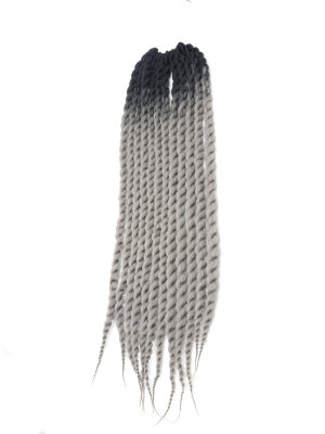 Hairshop Мамбо твист 1B/103-2 55 см (Черный/Серый)