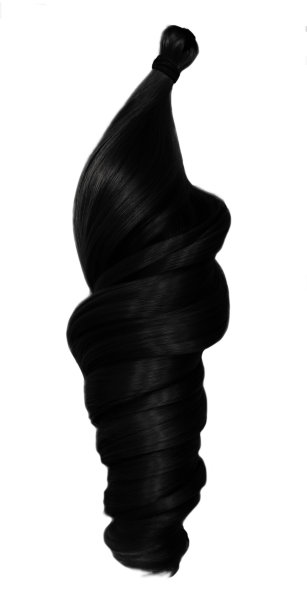 Hairshop Пони HairUp! для точечного афронаращивания 1B (1м/100гр) (Черный натуральный оттенок)