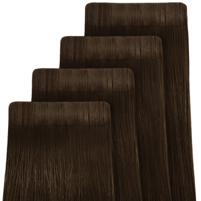 Hairshop Color test 3.0 ШП 40см (4 ленты) (Темный шатен)