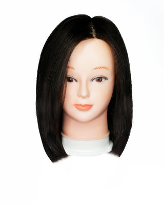 Hairshop Голова-манекен 100% натуральные волосы 30-35см (цвет 1B)