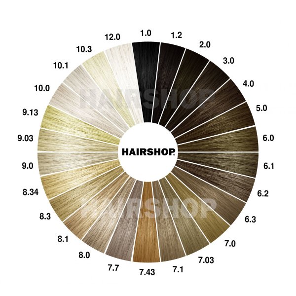 Hairshop Палитра цветов из натуральных волос HAIRSHOP