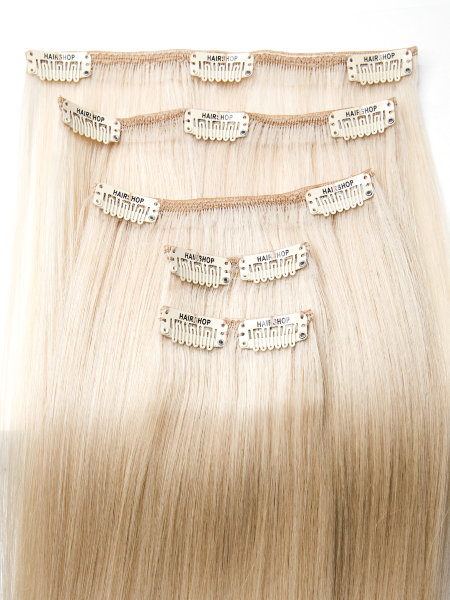 Hairshop Волосы на заколках 5Stars 10.0 (60) прямые 50 см (113гр) (Светлый блондин)