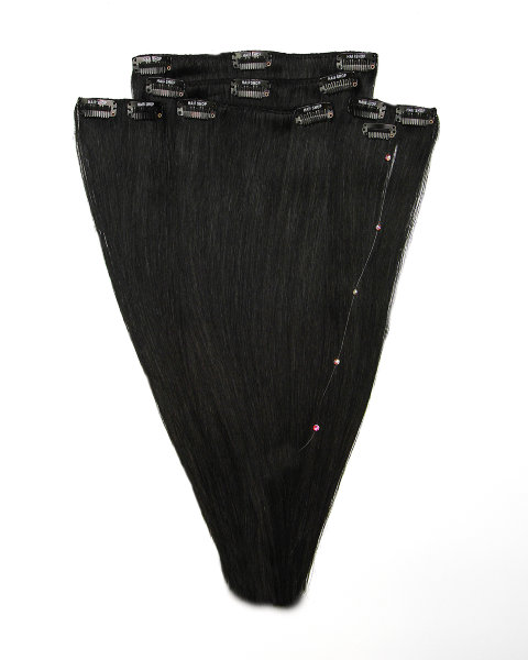 Hairshop Волосы на заколках Berkana 1.0 (1) 40 см (110 гр) (Черный)