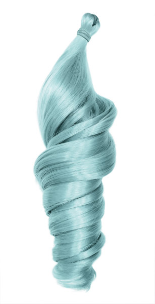 Hairshop Пони HairUp! для точечного афронаращивания Г 2 (1,4м/100гр) (Пастельный голубой)