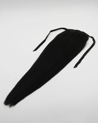 Hairshop Хвост на ленте Одри. Коллекция Berkana 1.0 40 см (90 гр) (Черный)