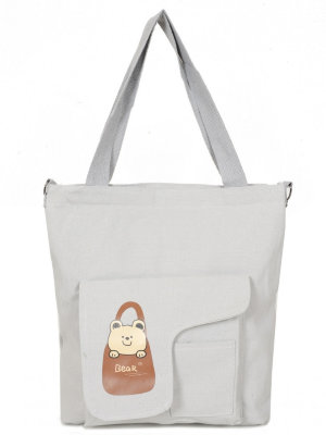 Сумка FD 3072 grey молодежн. текстиль