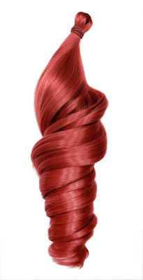 Hairshop Пони HairUp! для точечного афронаращивания К 20 (1м/100гр) (Темно-красный)