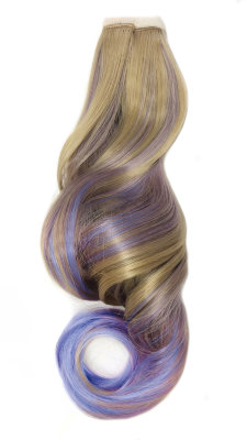Hairshop Хвост на липучке HairUp! цвет Light Champagne /Ф 6 52 см (75гр) SF (Light Champagne/lavander)