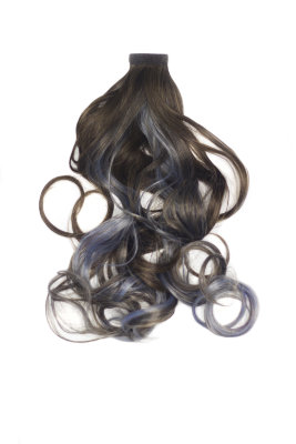 Hairshop Хвост на липучке HairUp! цвет Light coffee/Г 3 52 см (75гр) SF (Light coffee/pastel blue)