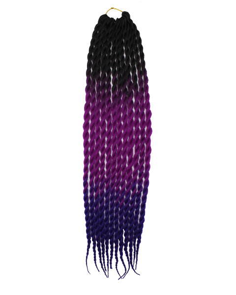 Hairshop Мамбо твист 1В /Ф 11/С 22 55 см (Черный/Фиолетовый/Синий)
