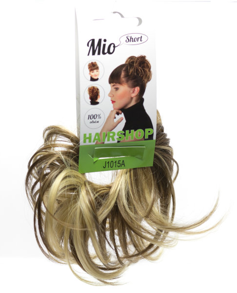 Hairshop Шиньон-резинка MIO Short №M14/25 (Пепельно-русый/Натуральный блондин)