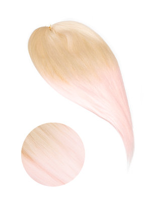 Hairshop Канекалон Вау Джау 613/К3 1,3м/100 г (Блондин//Пастельно розовый)