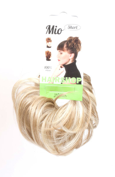 Hairshop Шиньон-резинка MIO Short №M1488H (Песочный блондин multi)