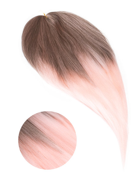 Hairshop Канекалон Вау Джау 8/К2 1,3м/100 г (Русый с переходом в розовый)