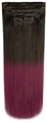 Hairshop Волосы на заколках SD Омбре 2.0/ Burgundy 50 см (113 г) (Темно коричневый/Бордовый)