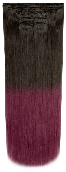 Hairshop Волосы на заколках SD Омбре 2.0/ Burgundy 50 см (113 г) (Темно коричневый/Бордовый)