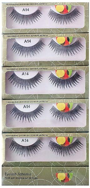 Hairshop Набор 5шт. Ресницы накладные В F R N1  A14