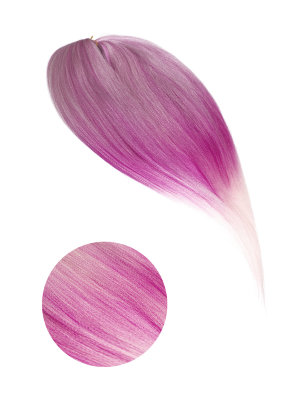 Hairshop Канекалон Вау Джау 99/К10/К1 1,3м/100 г (Серебристо серый переход в розовый и св. розовый)