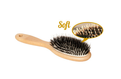 Hairshop Щетка  д/наращен. волос 10-5 нат.щетина/бук SOFT,Корея